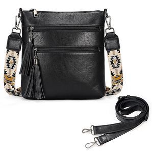Crossbody Bags Trendy Leather Desner With Strap Multi Pocket :')